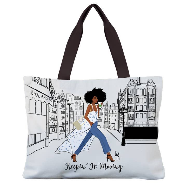 Keepin It Moving Canvas Bag for wholesale by African American Expressions