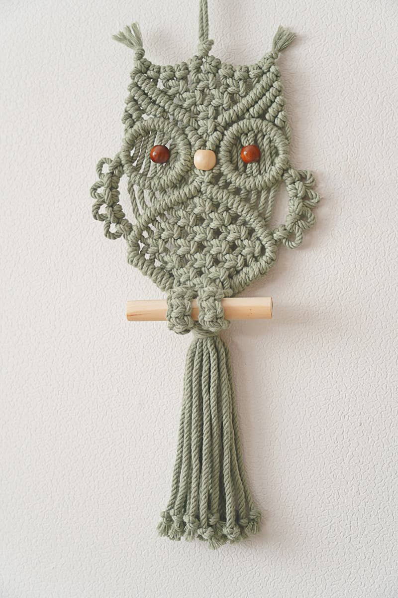 BeanDaikon – wholesale Väggdekor - Barn och baby – Macrame Uggla Vägghängande W737