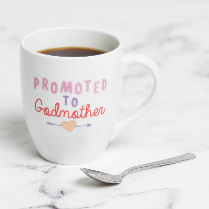 Pearhead - Wholesale Coffee Mug - Promoted to Godmother Coffee Mug, White2
