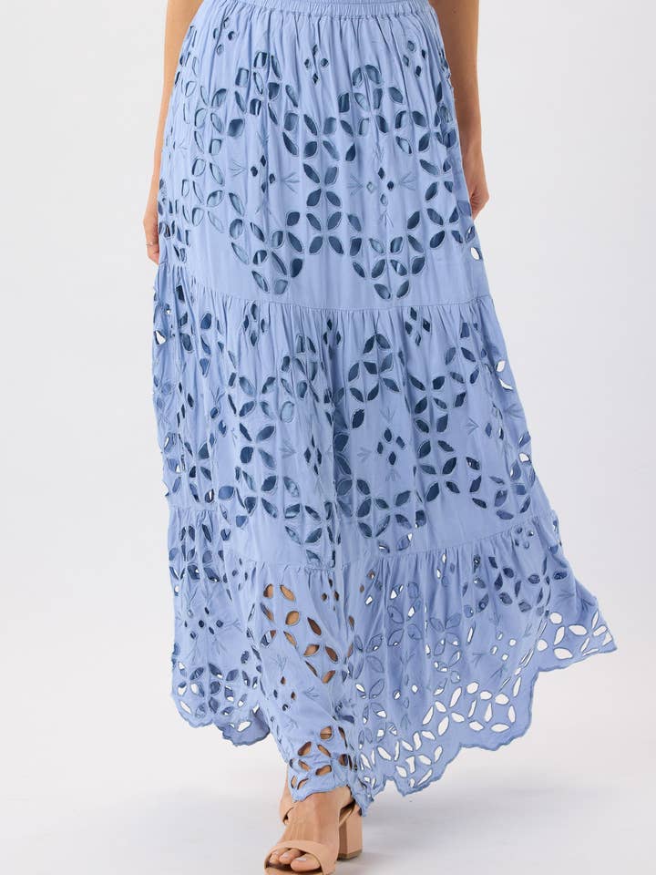 Cornflower Blue Bora Bora Skirt for wholesale on Faire4