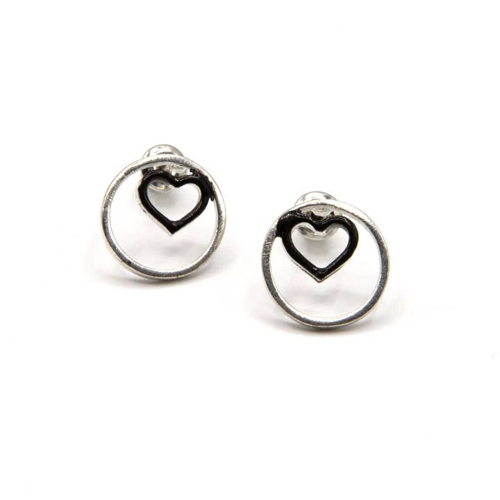 Fair Anita - Venta al por mayor Pendientes de botón/aretes de poste - Pendientes Heart Within1