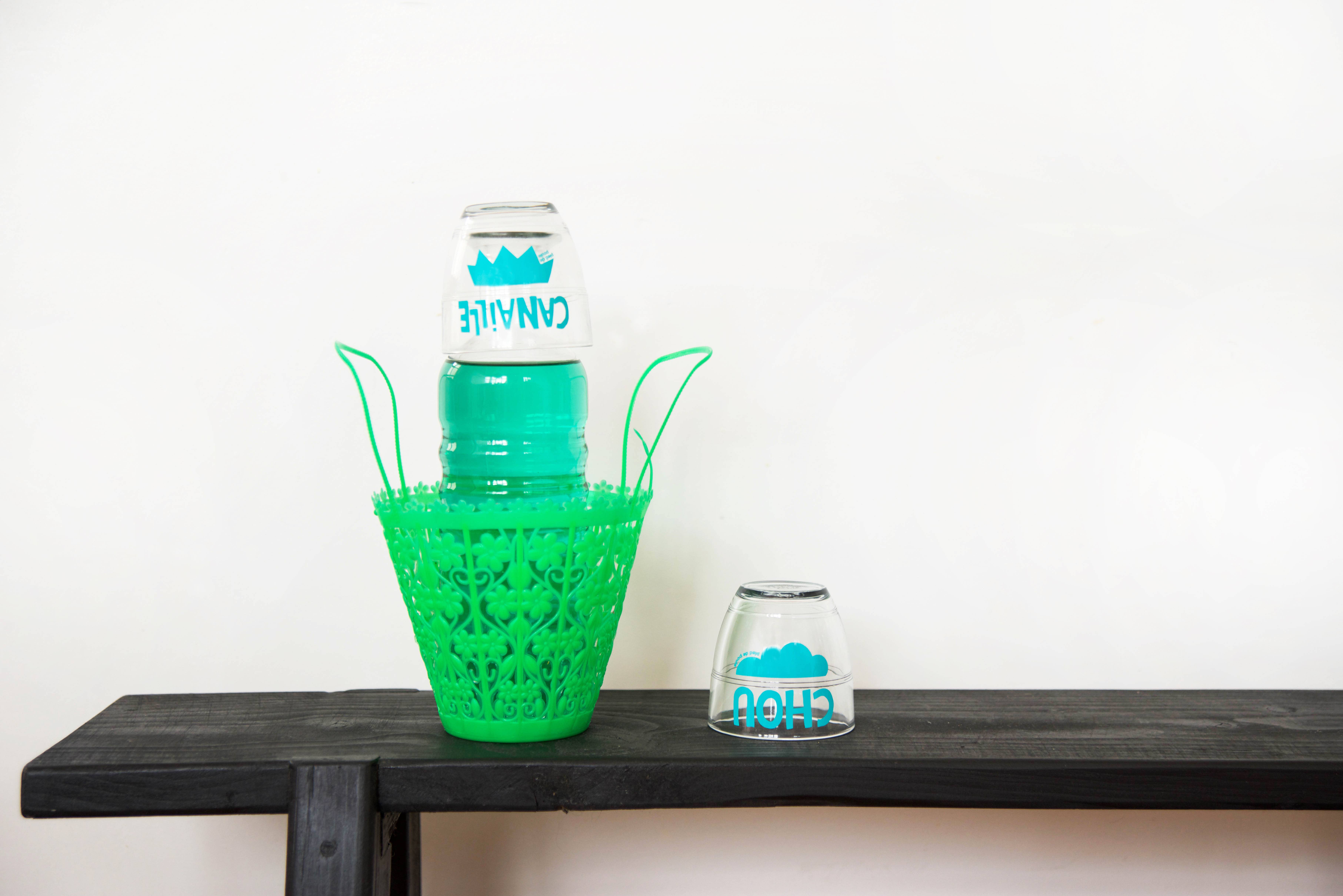 Pied De Poule - Wholesale Drinking Glass/Cup - Duralex Gigogne Glass - CANAILLE VERT1