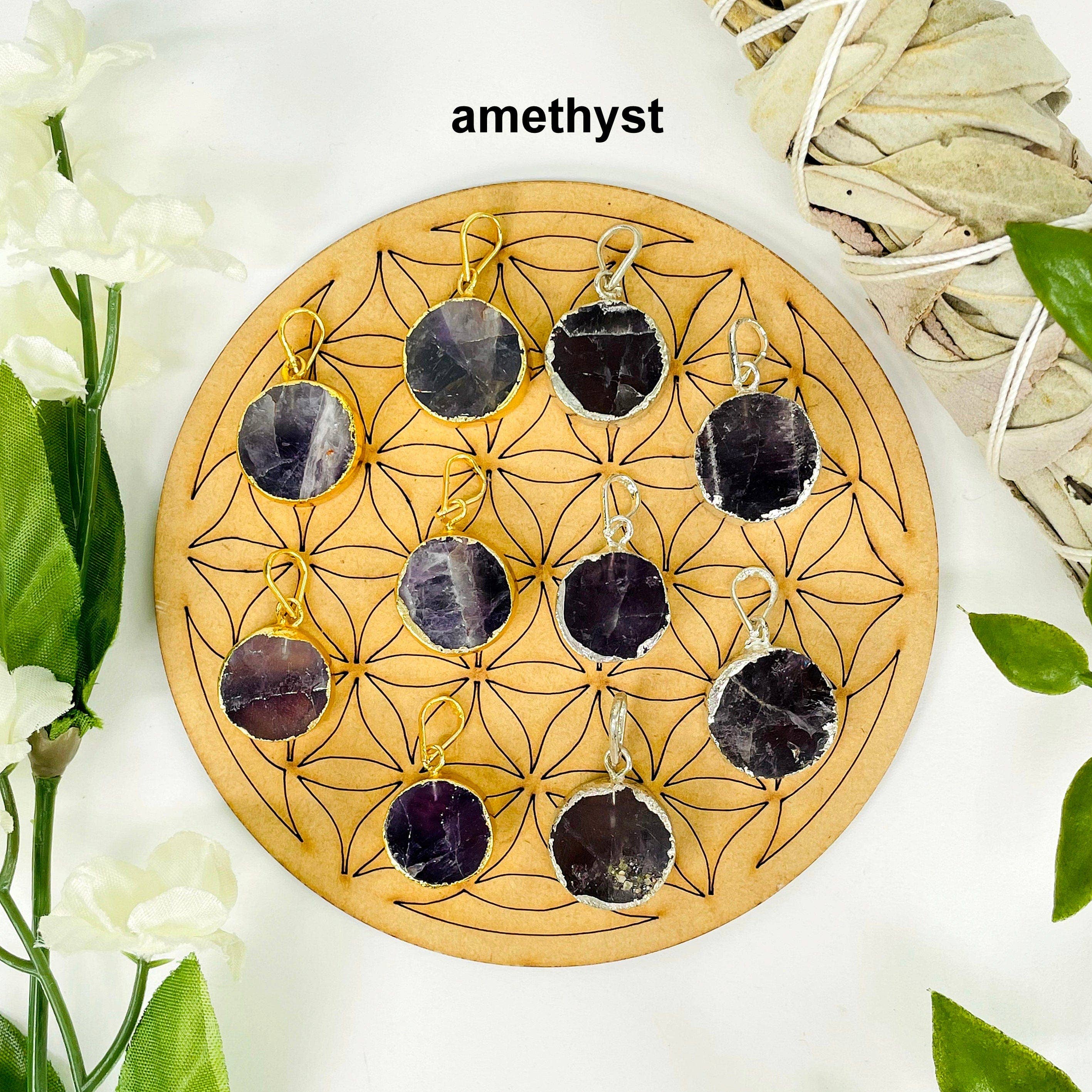 Rock Paradise – Pendente/pingente individual por atacado – Pingentes Pedras de Cristal5