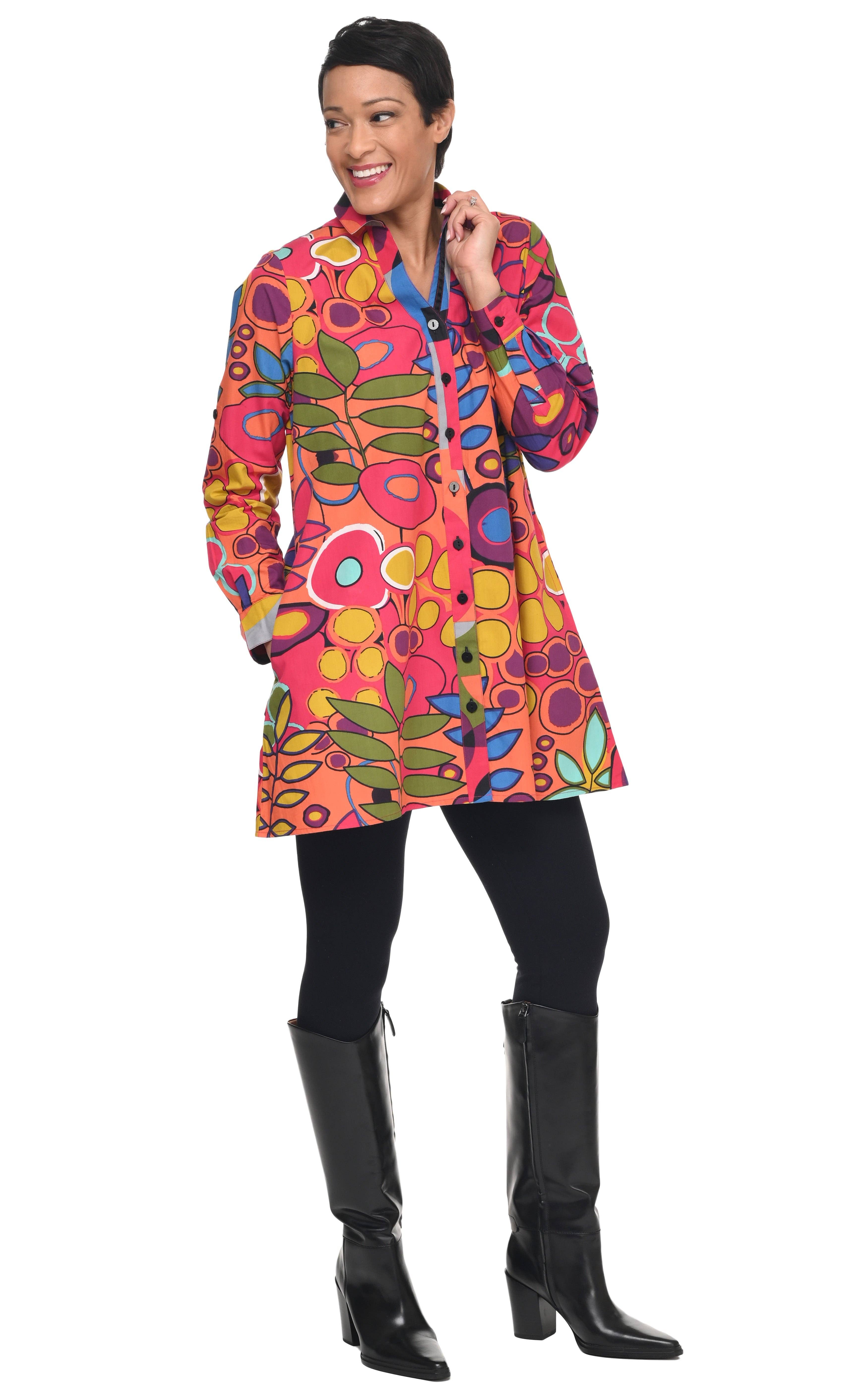 Tulip Clothing – Großhandel Tunika – Damen – CV1218 Rachel Bluse in Galapagos*4