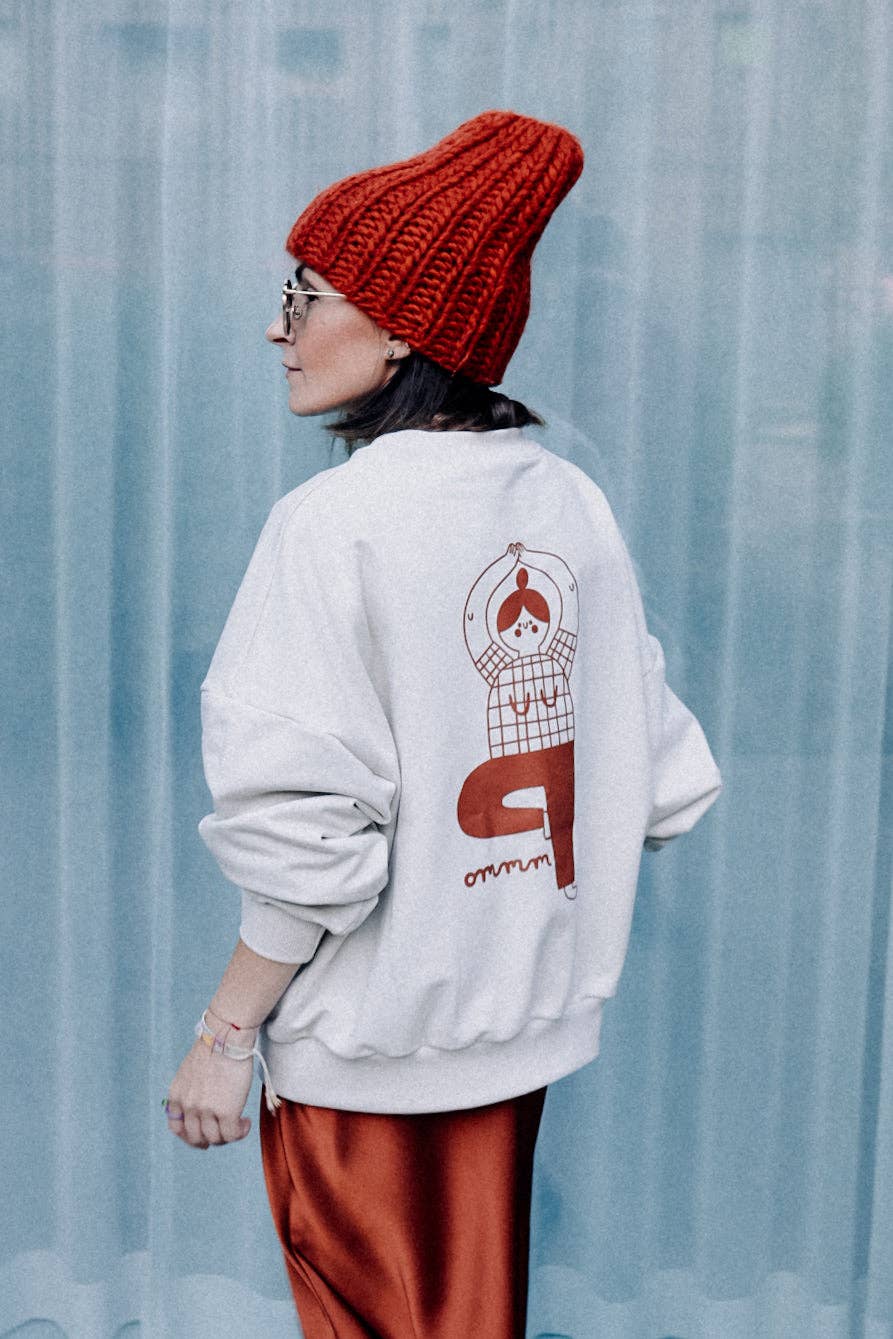 Dont Grow Up - Wholesale Graphic Sweatshirt - Women's - BIG YOGA ON CREAM - ADULT SWEATSHIRT2