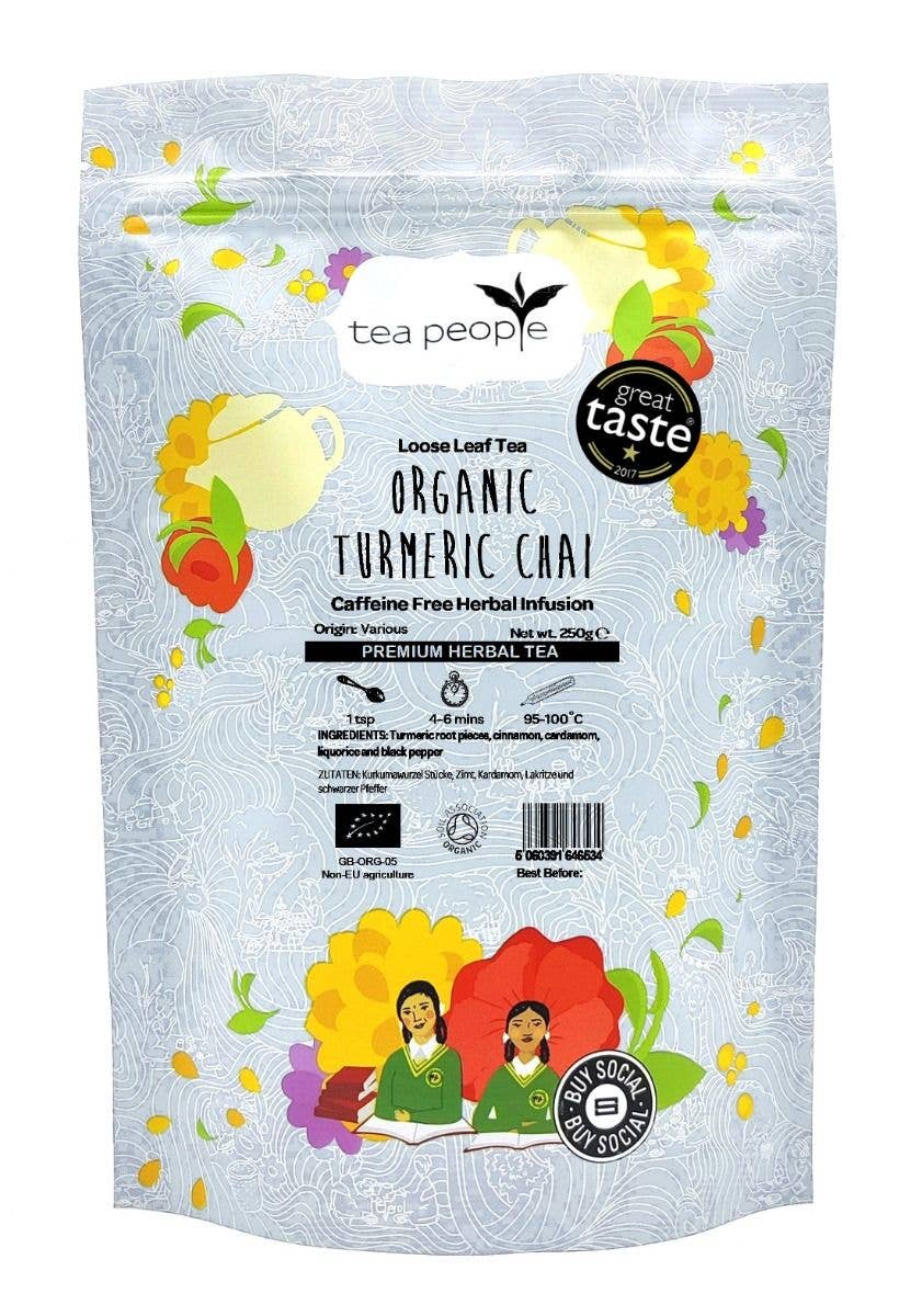 Tea People – wholesale Health/detox tea – Turmeric Chai - 250g Refill Pack