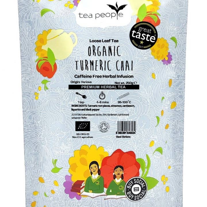Tea People – wholesale Health/detox tea – Turmeric Chai - 250g Refill Pack0