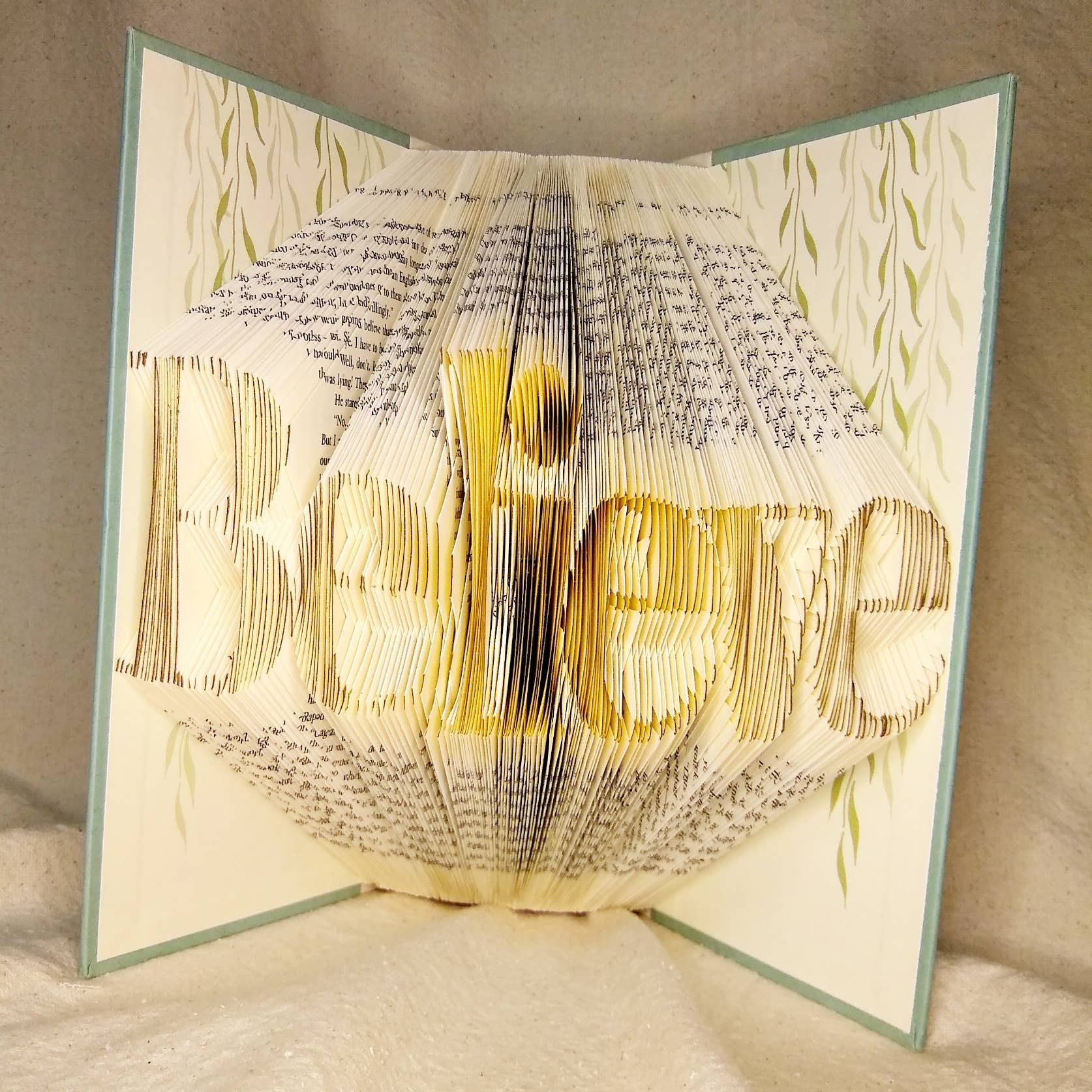 Tall Hill Upcycled - Wholesale Sculpture - Folded Book Art Sculpture9