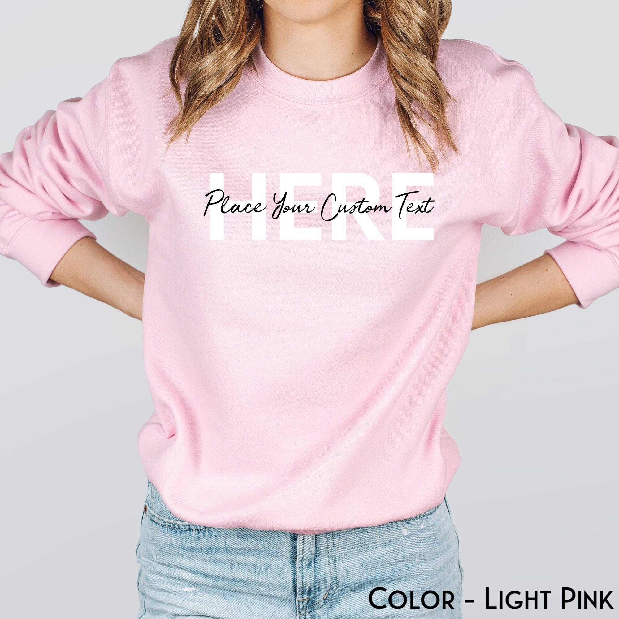 APComfortPrints - Wholesale Sweatshirt - Women's - Custom Text Sweatshirt3