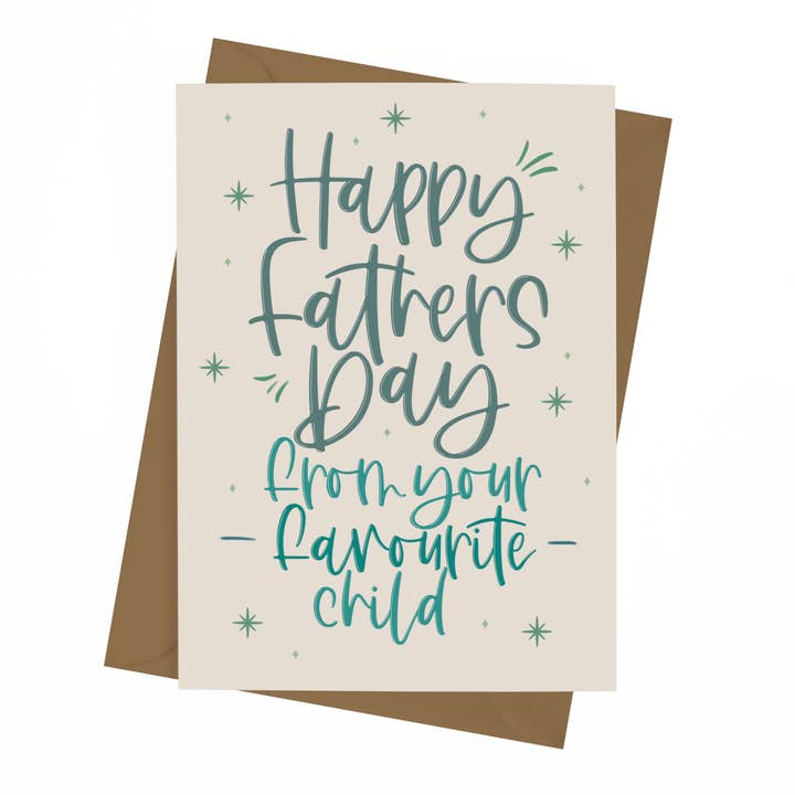 Cartão do Dia do Pai do Seu Filho Favorito por atacado de Phoenix Rose Creations