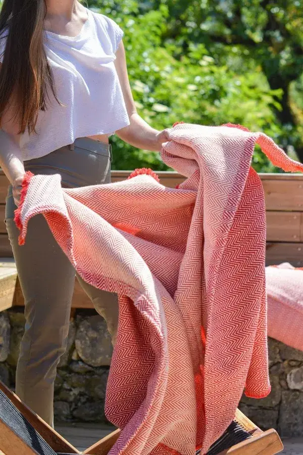 Chicoração - Wholesale Beach Towel - Beach Towel Biface Thorn Red | Orange1