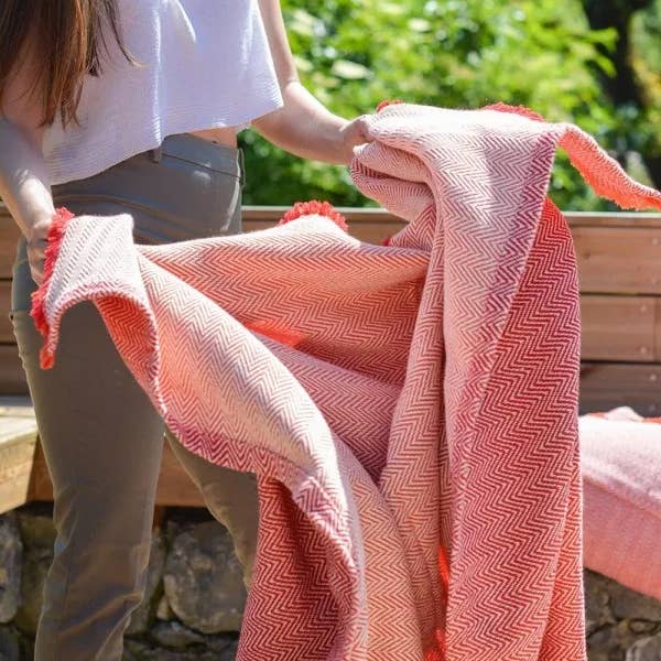 Chicoração - Wholesale Beach Towel - Beach Towel Biface Thorn Red | Orange1