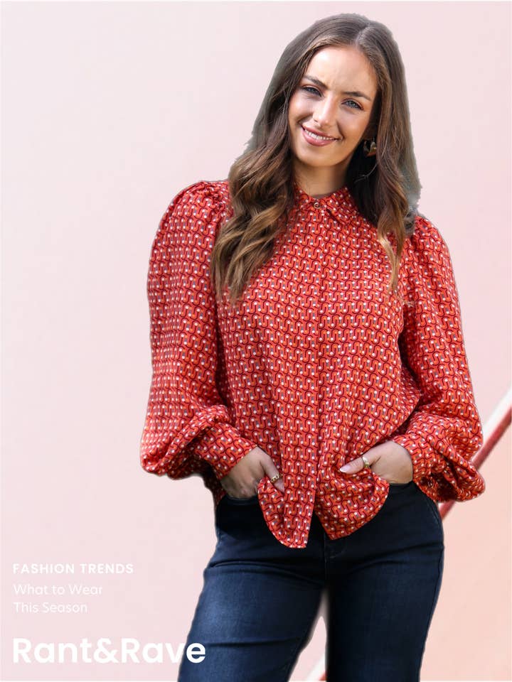 Caprice Shirt Koraal voor wholesale door Rant&Rave