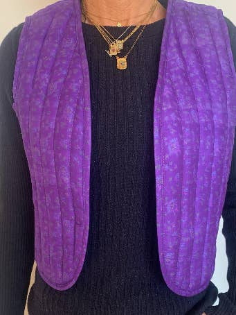 Gilet bolero trapuntato senza maniche Paloma numero 7 per la vendita all'ingrosso da parte di LETE INDIEN BY AC