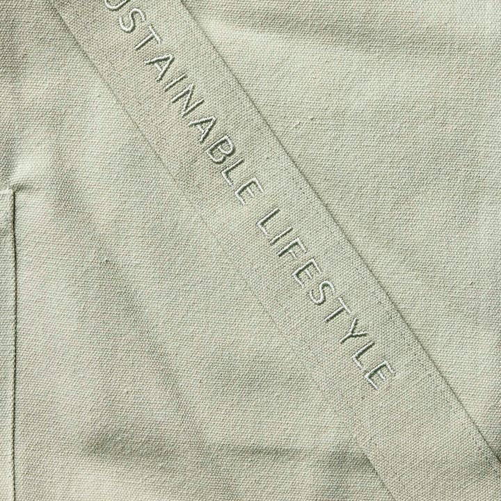 Tintok - Wholesale Crossbody Bag - Unisex - Mira Canvas Bag - Sea Foam 100% organic cotton8