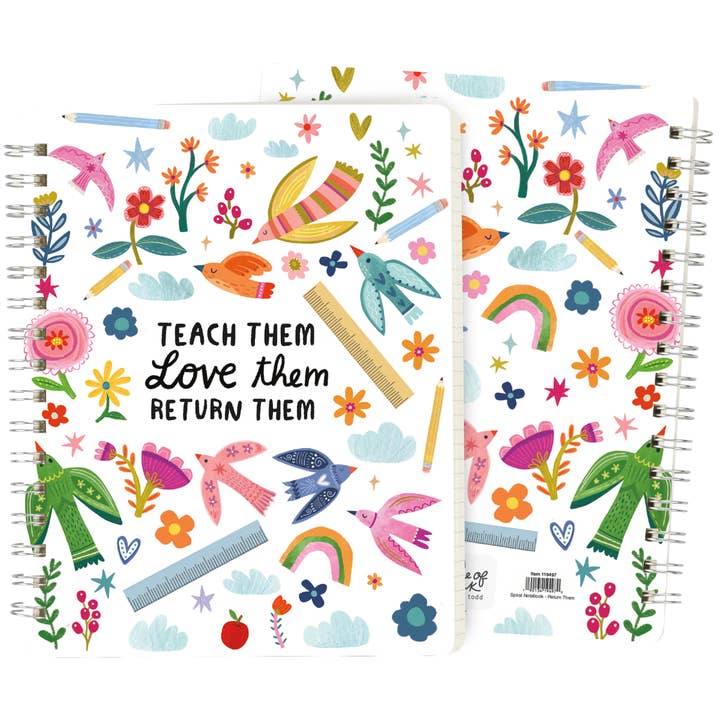 Return Them Spiral Notebook for wholesale by Primitives by Kathy