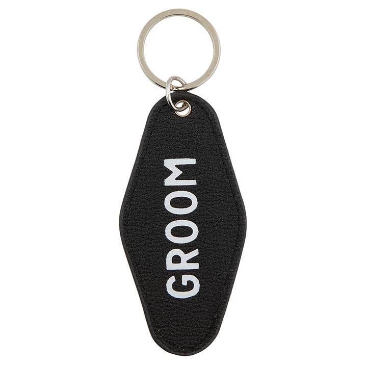 Vintage Motel Key Tag - Groom for wholesale by Santa Barbara Design Studio by Creative Brands