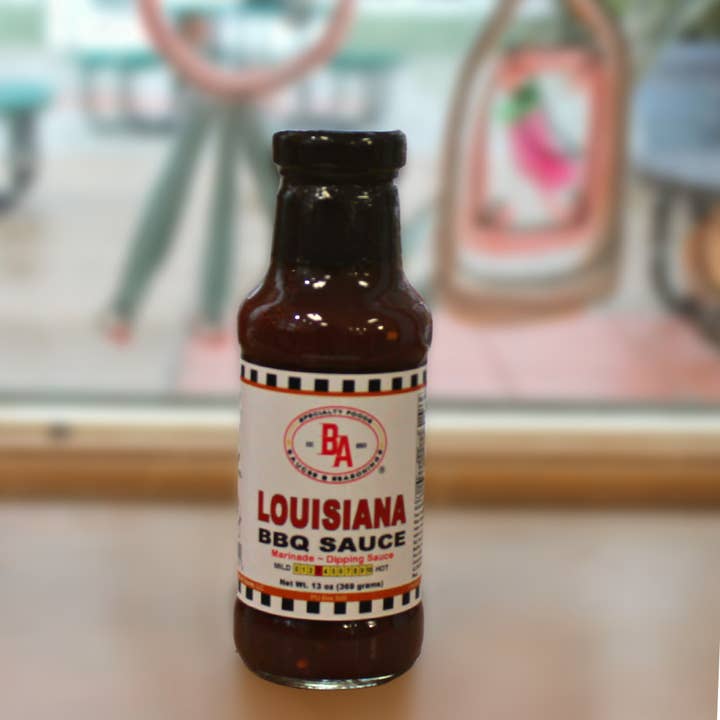 Louisiana Style BBQ Sauce 12oz for wholesale by Burning Asphalt Enterprises LLC