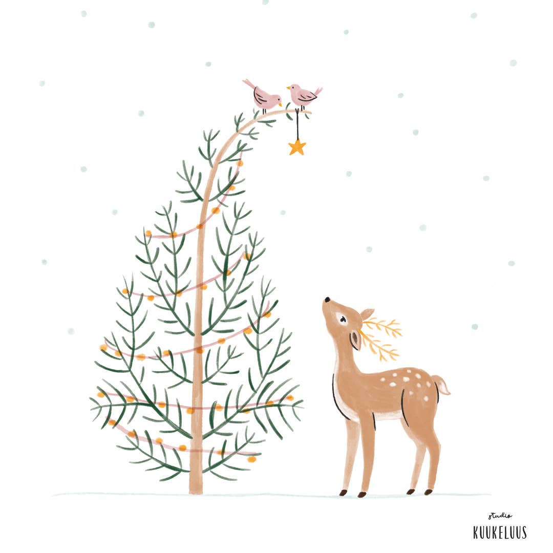 Studio Kuukeluus - Wholesale Christmas Card - Deer Christmas Card2