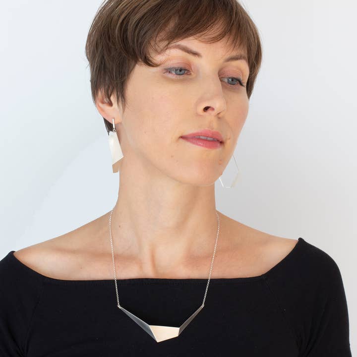 Elina Briede Jewelry - Wholesale Pendant/Charm Necklace - Architectural gold necklace