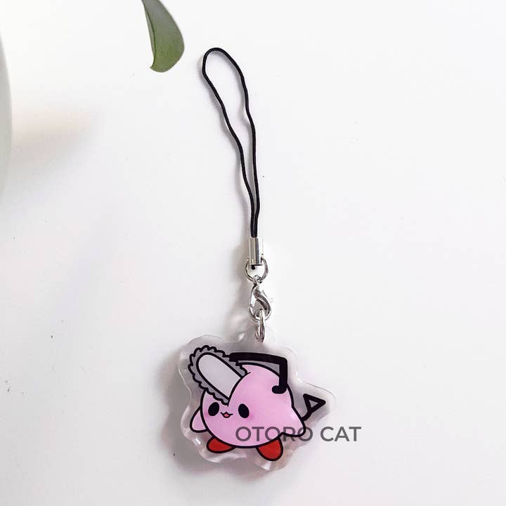 Pink Chain Dog Phone Charm for wholesale by Otoro Cat