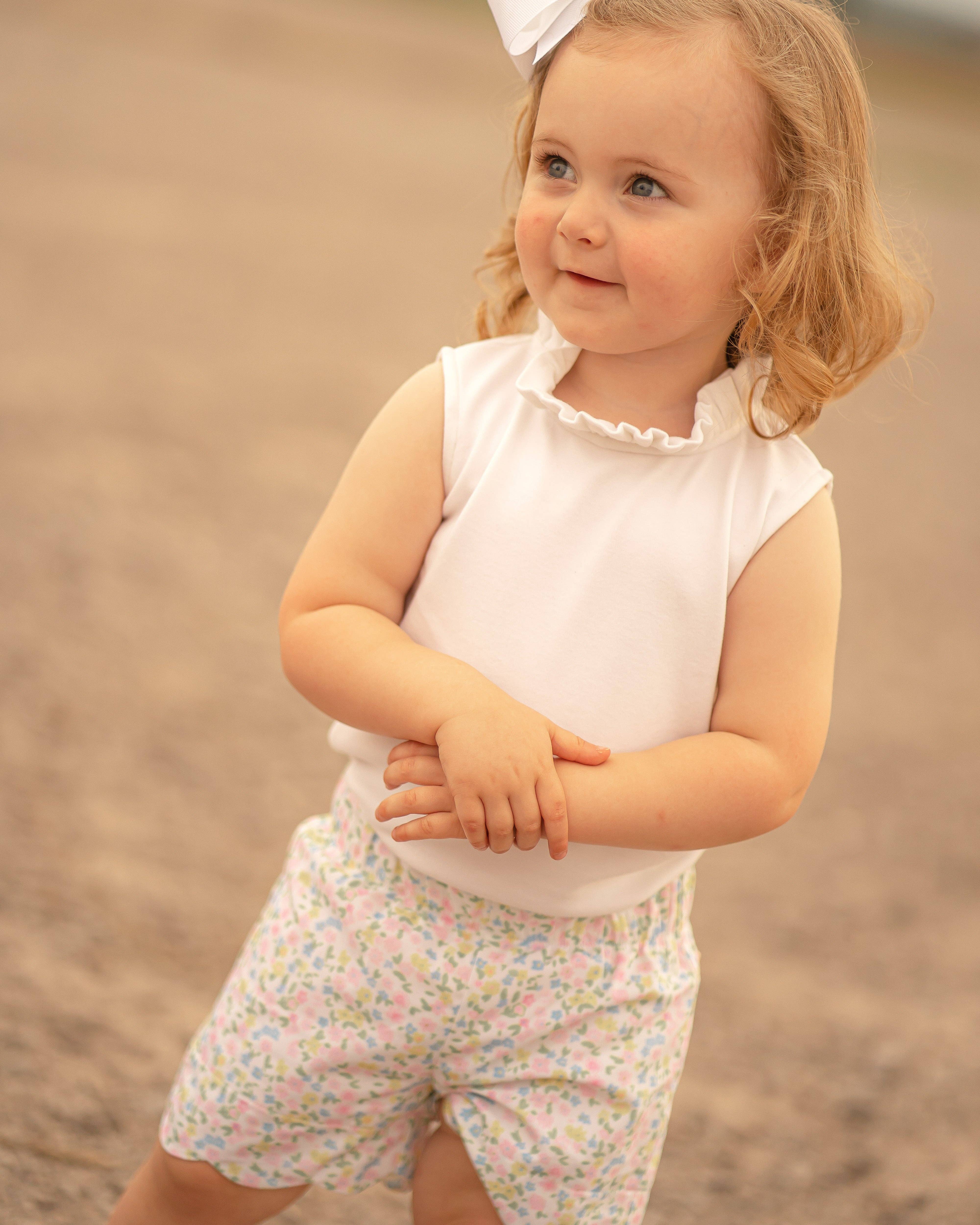 The Yellow Lamb - Vente T-shirt – enfant - Chemise Ada en blanc1