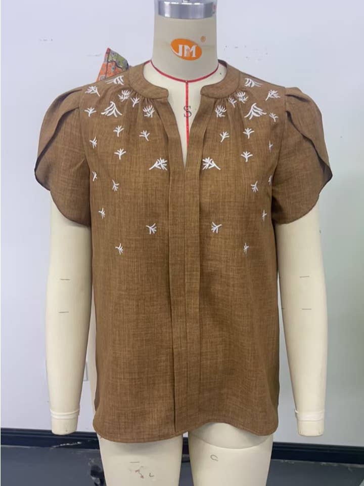 Wholesalesir - Wholesale Blouse - Women's - Solid Color Printed T-shirt5