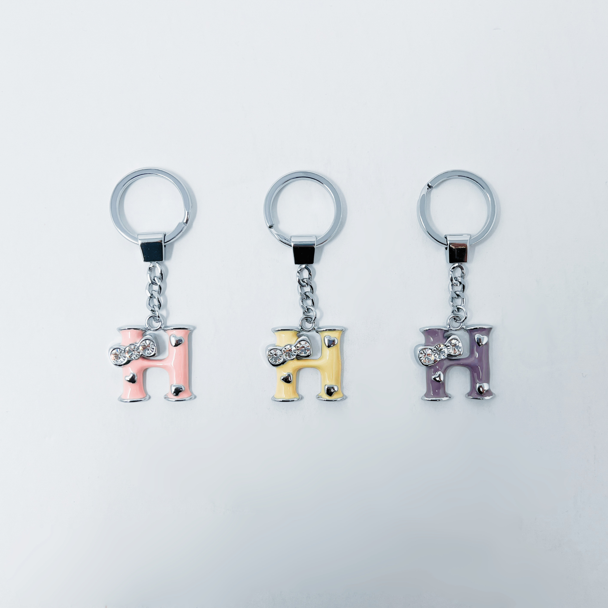 Rucci Professional - Wholesale Keychain – Unisex - KC Keychain with G-H-I Initials11