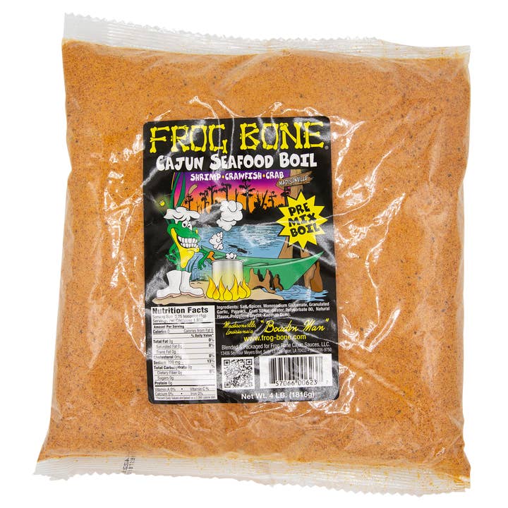 J & S Foods - Frog Bone Sauces - Wholesale Dried Spice Mix - Seafood Boil 4#