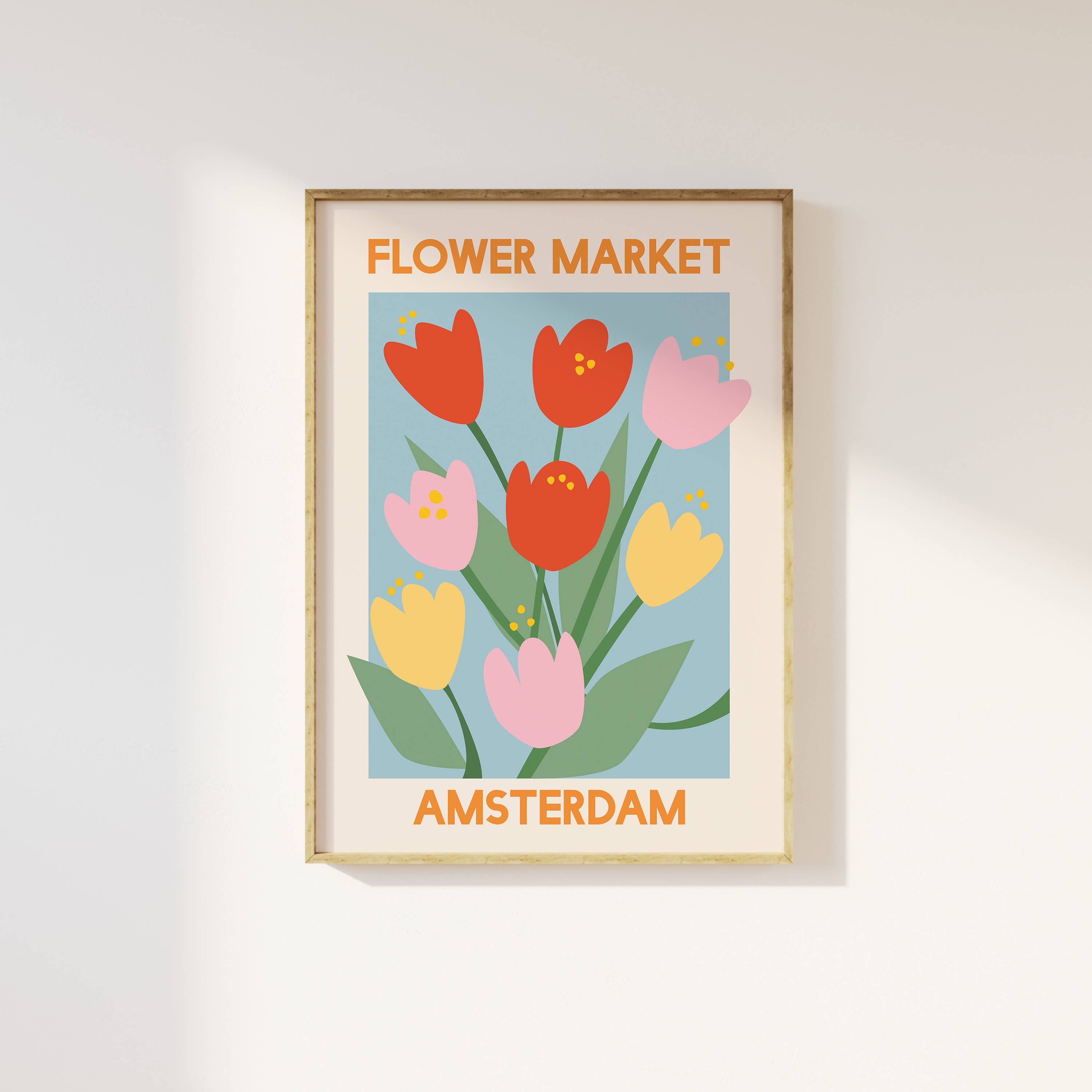 April Lane Art - Wholesale Art Print - Amsterdam Flower Market Print