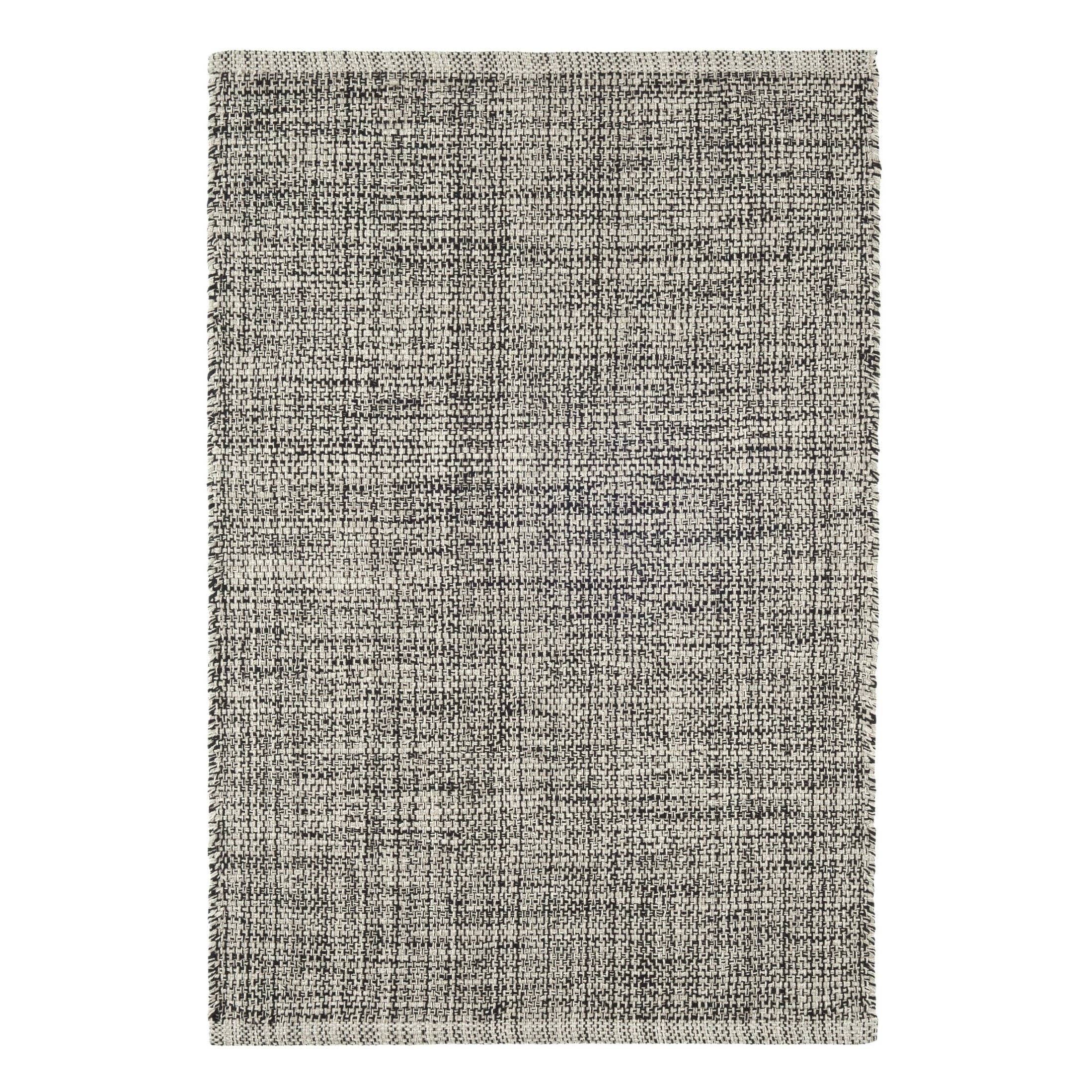 Annie Selke - Wholesale Area Rug - Marled Handwoven Cotton Rug | Black0