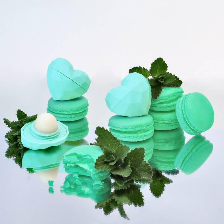 Rebels Refinery - Wholesale Lip Balm - 2 Pack Heart Lip Balm PEGGABLE 100% Natural Mint /Wildberry3
