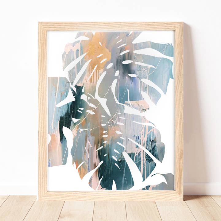 Monstera Tropicana Plant Illustration | Wall Art Print for wholesale by Cassie Zaccardo Art