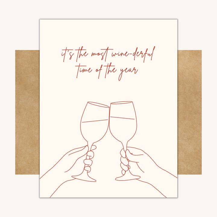 É o cartão da época mais vitícola do ano por atacado de Kelly Scott Design Co