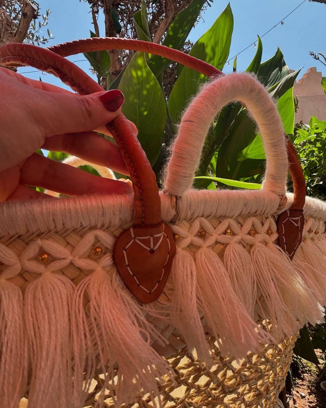 craftberber - Wholesale Beach Bag - Handwoven Straw Tote – French Market Basket with Tassel4