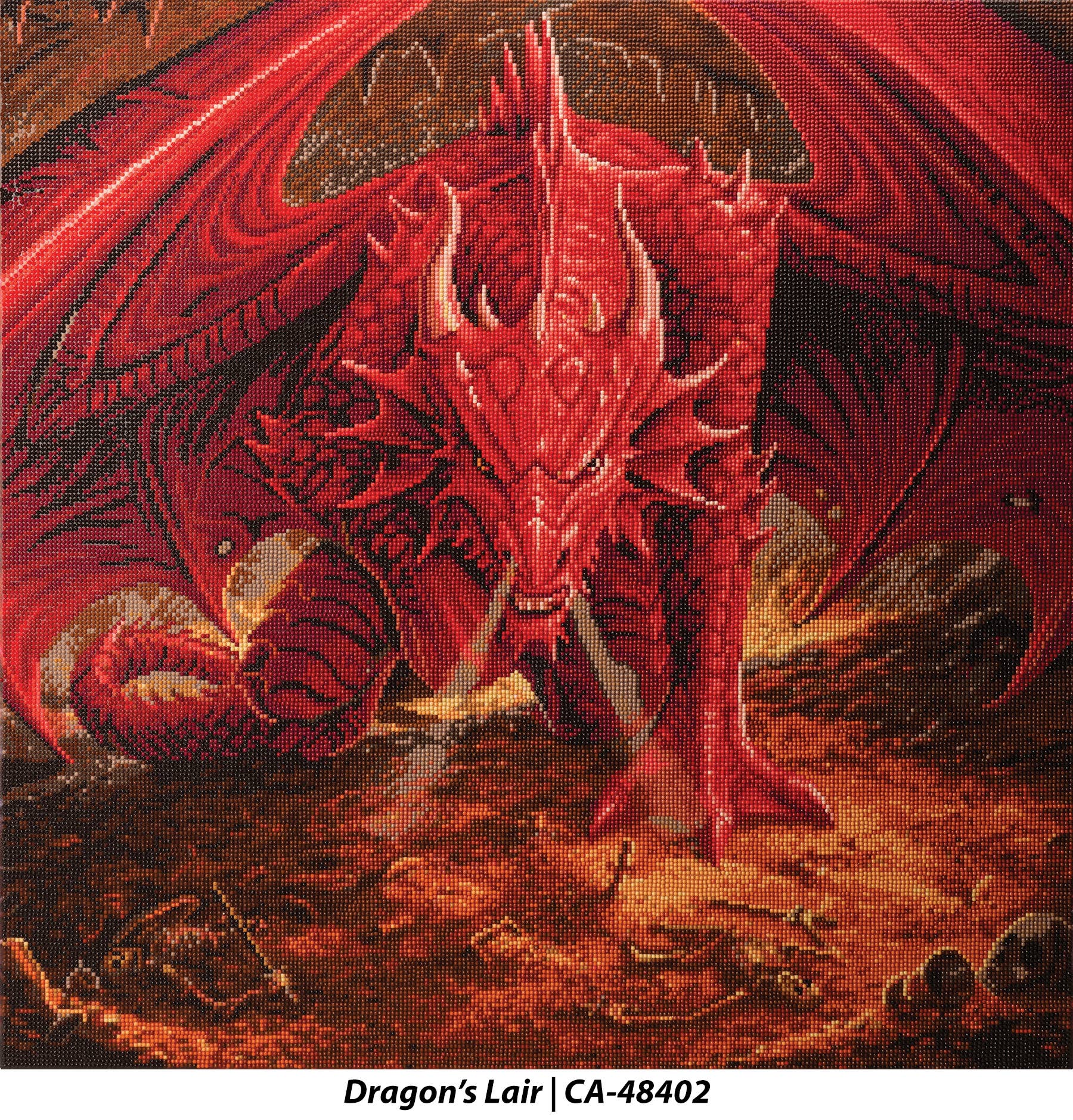 Outset Games and Cobble Hill Puzzles - Wholesale DIY Craft Kit - Crystal Art Mounted Kits XLG (27.5" x 27.5")2