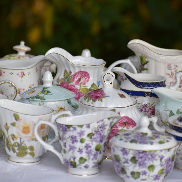 All Little Cute Things - Wholesale Coffee/Tea Cup - Mix and Match Sugar Bowl and Creamer Set