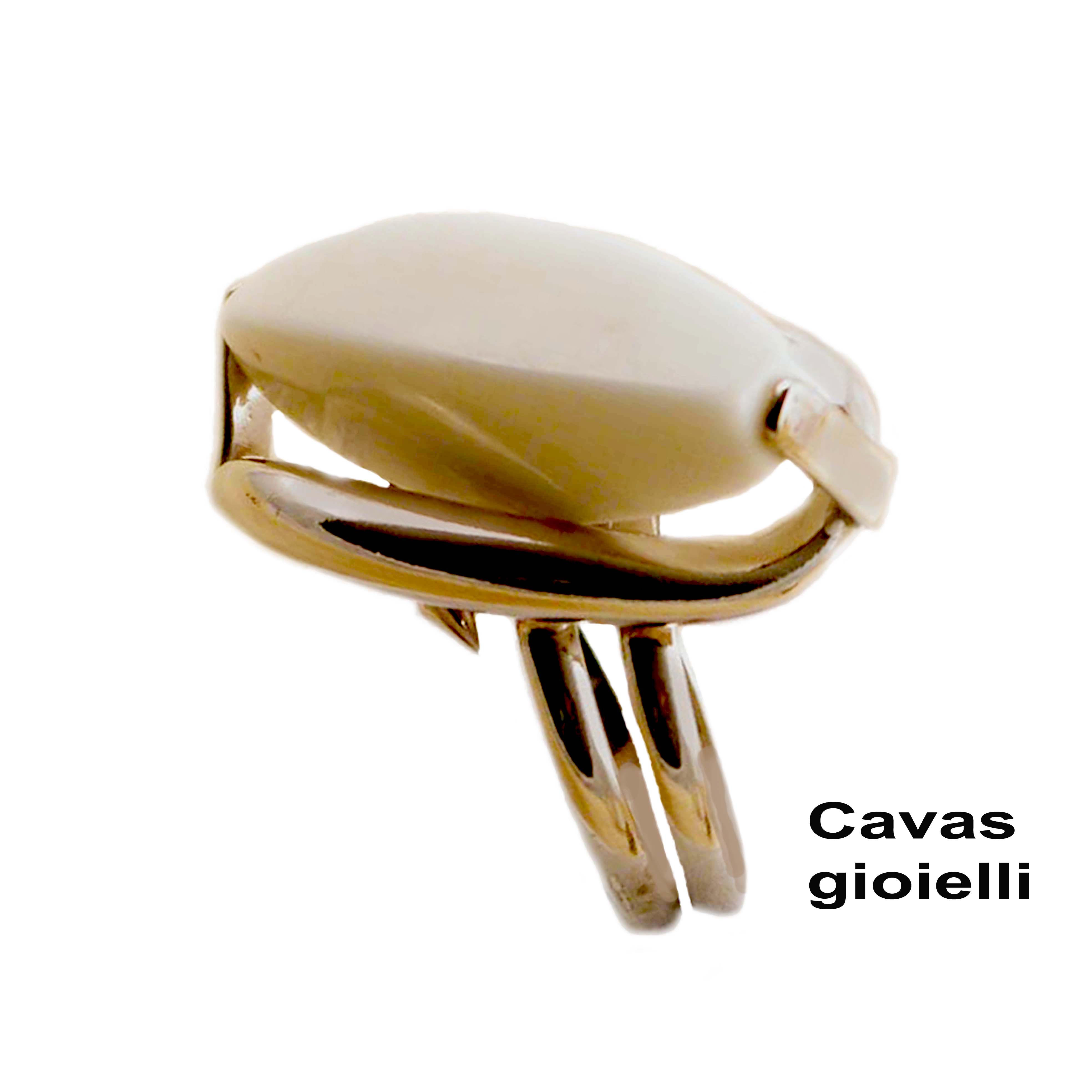 Cavas  gioielli – Großhandel Cocktail-/Statement-Ring – 925er Sterlingsilberring mit schwarzem Onyx-Stein0