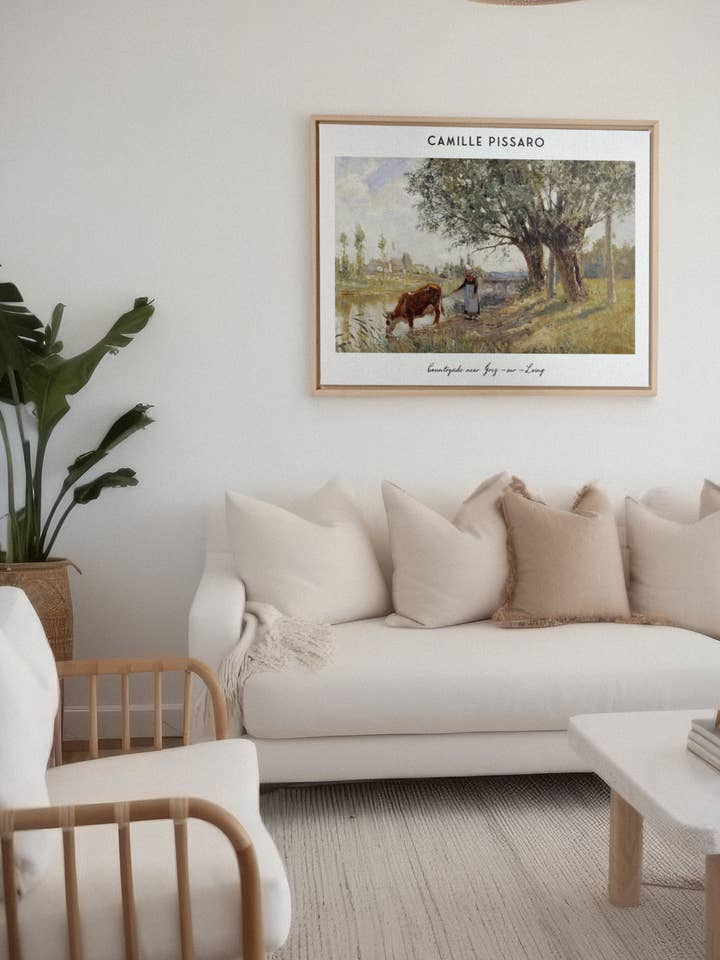 PISSARO, oeuvre sur toile imprimée pour la vente par Oleka Canvas