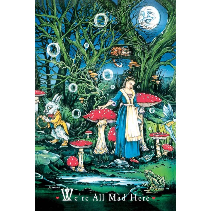 Postcard - We're All Mad Here: Alice for wholesale by VisionWorks LLC