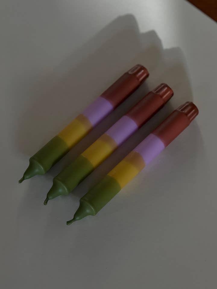 DIP DYE CANDLES SET OF 3 HEY.60 for wholesale by HEYLENOCHKA BERLIN