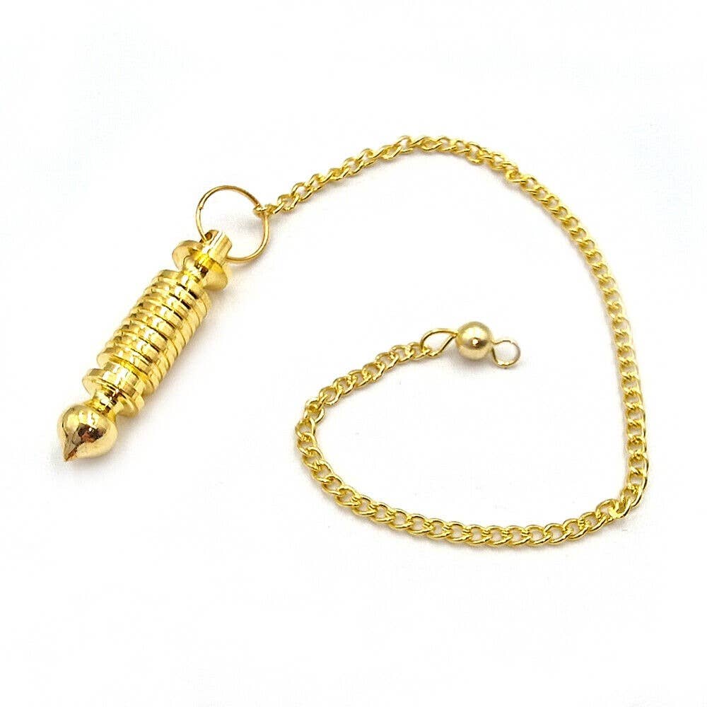 Shamans Crystal - Wholesale Meditation Supplies - Brass Pendulums, Brass Dowsing Pendulums with Gift Pouch24