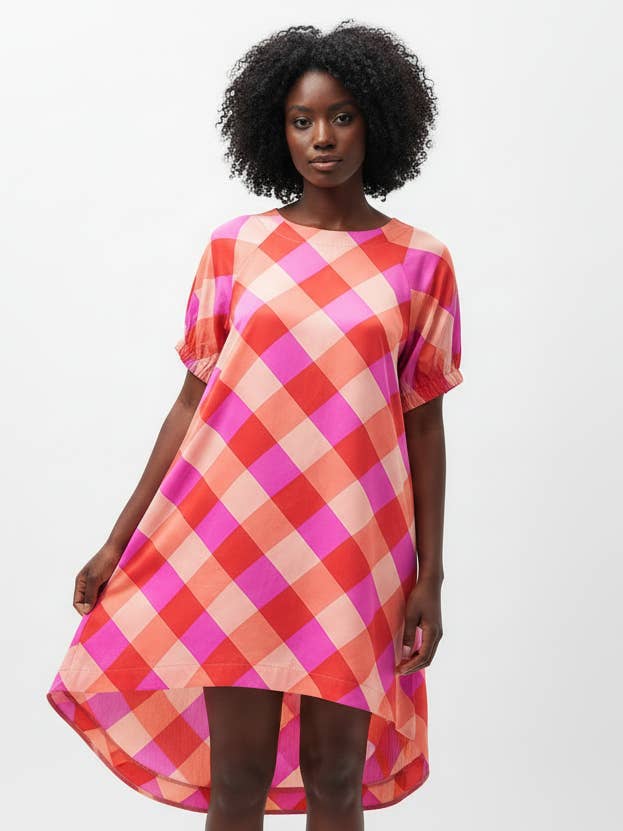 Vestido túnica com manga raglã por atacado de Ne Ndoro