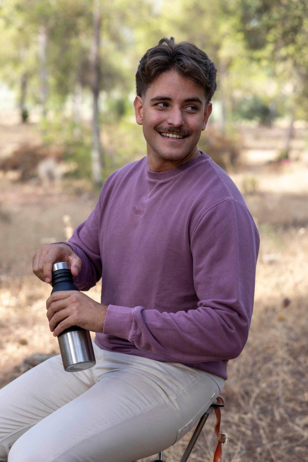 Custi Mikelo: Men's Clothing & Christmas Gifts - Wholesale Sweatshirt - Men's - Washed Burgundy Sweatshirt | Palermo1