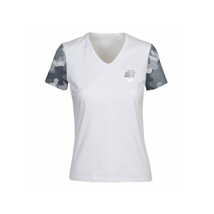 Camo women's polo for wholesale by Chippopotamus Inc