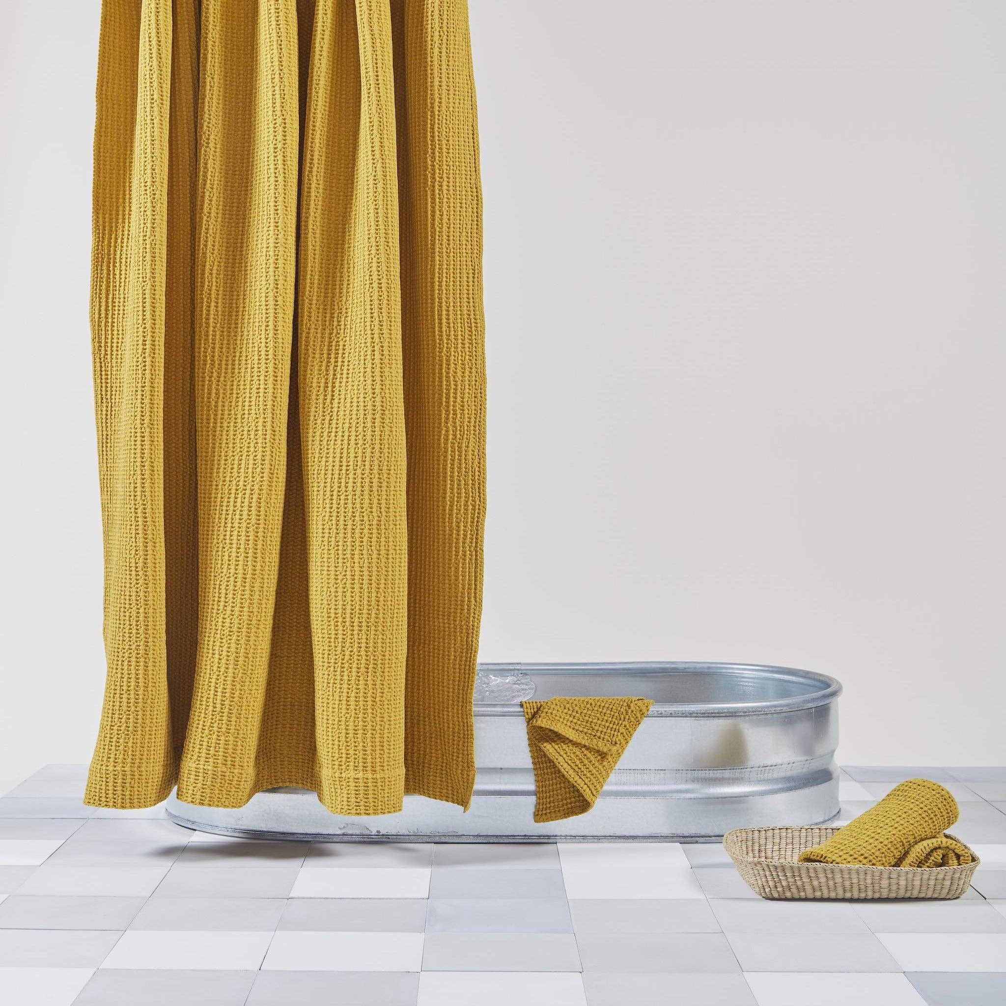 Hawkins New York - Vente Rideaux de douche - RIDEAU DE DOUCHE GAUFRÉ SIMPLE7