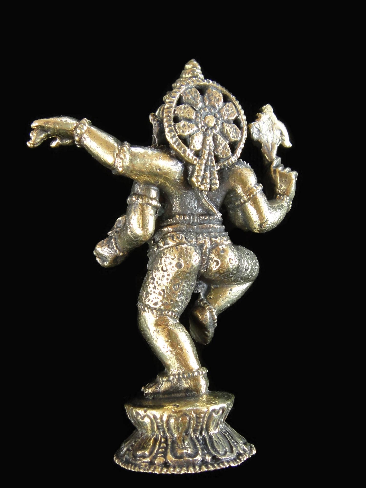 Tika - Wholesale Sculpture - Brass Deity Statuette - Large - Dancing Ganesh3