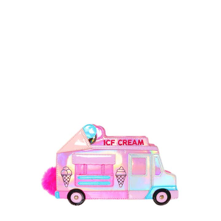 anbfashion - Wholesale Crossbody Bag - Women's - HOLOGRAPHIC ICE CREAM TRUCK NOVELTY BAG 2141-2