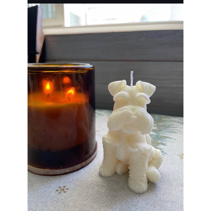 Candleglambyperry - Wholesale Novelty Candle - Schnauzer Puppy