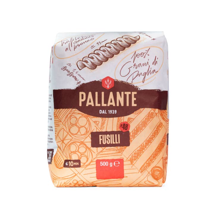 PASTA PALLANTE - Wholesale Pasta - Fusilli Pallante (Bronze) DFQ 500gx24